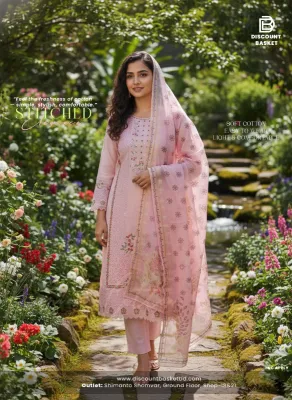 Premium Slub Cotton 3-Piece – Embroidery & Sequence Work